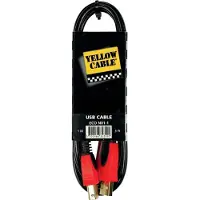 Yellow cable N01-1 - USB a/b-Kabel 1m.