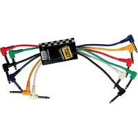 Yellow cable P030C-6 - 6 x 1/4" Abgewinkelte Klinke/Abgewinkelte Klinke Patchkabel 30cm.