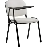 Proregal Bürostuhl MALLORCA mit Klapptisch Kunstleder HxBxT 81x53x71cm Kunstleder Weiß Schreibtischstuhl
