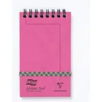 Clairefontaine 10x Europa Minor Pad, Block mit Doppelspirale kopfseitig 7,6x12cm, 60 Blatt abtrennbar liniert - Fuchsia 3011Z