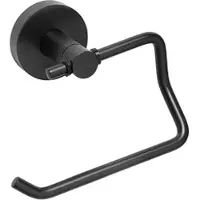 BRILLANTBAD BARK Papierrollenhalter Messing Schwarz ohne Deckel 140x95x90 mm für Bad & WC >> zum Bohren oder Kleben*