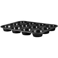 Berlinger Haus Muffin Backform für 12 Stk. 35x26.5x3cm Black Silver Collection