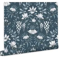 Laura Ashley Vliestapete "Parterre" gemustert FSC zertifiziert, mit lebhaftem Druck, 10 Meter Länge