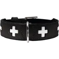 Hunter Halsband Swiss Schwarz für Hunde 65