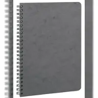 Clairefontaine 5x Spiralbuch Age Bag A5 kariert 50 Blatt - Grau 785325C