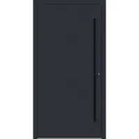 Haustuerenland.de Aluminium Haustür "VALERIA" 90 mm RC2 BLACKLINE Anthrazit RAL 7016 innen öffnend DIN rechts