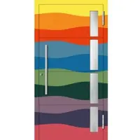Haustuerenland.de Aluminium Haustür RC2 "RHEA" 78 mm Wunsch-RAL-Farbe beidseitig außen öffnend DIN rechts