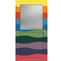 Haustuerenland.de PREMIUM Aluminium Nebeneingangstür "PAULA-Q" 59 mm Wunsch-RAL-Farbe außen öffnend DIN links