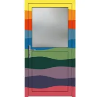 Haustuerenland.de PREMIUM Aluminium Nebeneingangstür "PAULA-Q" 59 mm Wunsch-RAL-Farbe innen öffnend DIN links