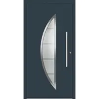 Haustuerenland.de Aluminium Haustür "SUSAN" 78 mm RC2 Anthrazit RAL 7016 beidseitig innen öffnend DIN rechts