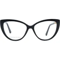 Swarovski Elegante Schwarze Katzenaugen Designer-Brille