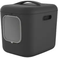 Rotho Katzentoilette My Pet Biala XL Anthrazit Wiederverwerteter Kunststoff