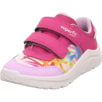 Superfit Sneaker "KICKS WMS: weit" Klettschuh, farbiges Muster, WMS: W V, Größenschablone zum Download
