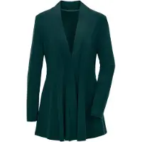 Goldner Sweatjacke "Kurzgröße Leichte Shirtjacke lila mit Stretch" Mit Teilungsnaht hinten für eine elegante Weite