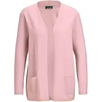 Goldner Strickjacke "Cardigan in langer offener Form" Aufwendig in Form gestrickt