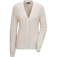 Goldner Strickjacke "Kurzgröße Elegante Strickjacke mit V-Ausschnitt" Hochwertige Strickminderungen