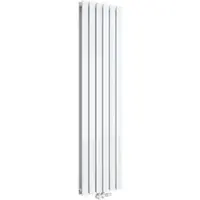 Emke Heizkörper, Flachheizkörper mit Zentralanschluss, Weiss 180x46cm 1670W Doppellagig
