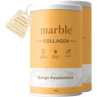 Marble Collagen – Mango Passionfruit | Kollagenpeptide mit natürlichem Aroma Sparset 2 St Pulver