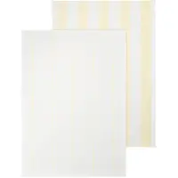 Blomus Geschirrtuch Taulo Streifen White / Transparent Yellow 50 x 70 cm (2er Set)