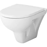 Am.pm Hänge-WCs, WC, Toilette, hänge WC spülrandlos, hänge WC, WC spülrandlos, Wand WC, WC-Becken inkl. WC-Sitz mit Softclose-Absenkautomatik