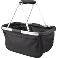 Halfar Einkaufskorb 1803939, BASKET Black, schwarz, wasserabweisend, faltbar, aus Polyester, bis 36 kg, 21 Liter
