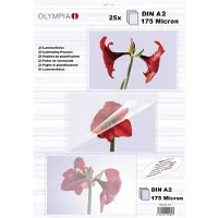 Olympia Laminierfolien Din A2 175 Mikron 25 Einheiten