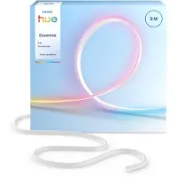 Philips Essential Flex Lightstrip 5 m, Intelligenter Leuchtstreifen, Bluetooth/Zigbee, Mehrfarbig, Silikon, Multi, 2200 K