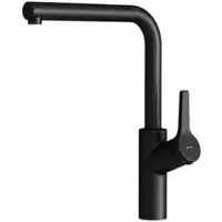 Am.pm Wasserhahn Küche drehbar Küchenarmatur Edelstahl Spültischarmatur Hochdruck Armatur Mischbatterie Küche matt FXB05022 X-Joy S, Schwarz matt
