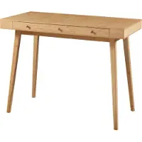 En.casa Schreibtisch 'Hässleholm' Bambus 3 Schubladen 100x50x75cm Natur