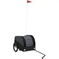 Syfax Fahrradanhänger Schwarz 30 kg Eisen