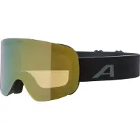 Alpina Skibrille Penken Q Unisex Black Matt Mirror Gold