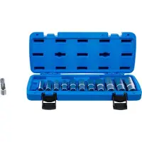 Bgs 70988 | Spezial-Steckschlüssel-Einsatz-Satz, geschlitzt | Antrieb Innenvierkant 10 mm (3/8") | SW 8-19 mm | 12-tlg.