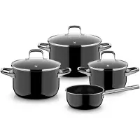 WMF Topf-Set Fusiontec Essential Pro schwarz 4-tlg. 4 Set