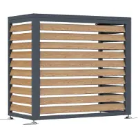 Westmann Boxa S Abdeckung für Wärmepumpe Holzoptik 100x56x92 cm