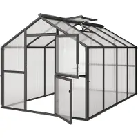 KGT Gewächshaus "Novum IV" anthrazit-grau 11,1 m² 10 mm HKP