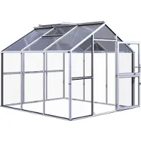 KGT , Gewächshaus "Novum III", pressblank, 8,4 m², 4 mm ESG, 10 mm HKP