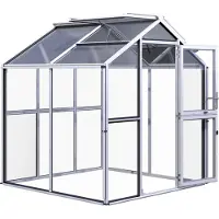 KGT , Gewächshaus "Galant II", pressblank, 4,5 m², 4 mm ESG, 10 mm HKP