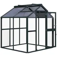 KGT Gewächshaus "Galant II" tannengrün 4,5 m² 4 mm ESG, 10 mm HKP