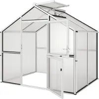 KGT , Aktionsangebot (inkl. 65 Euro Zubehör): Gewächshaus "Novum II", pressblank, 5,7 m², 10 mm HKP