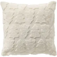 Textino gefülltes Kissen 'Mare' 45 x 45 cm Snow White - Weiß