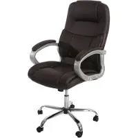 Mendler Profi-Bürostuhl Boston XXL Chefsessel Drehstuhl US-Version, 150kg belastbar, Kunstleder braun