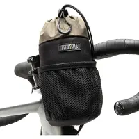 OEM Cordura-Fahrradtas - Wasserabweisend, nachhaltig, großes Trinkflaschenfach für Fahrräder, Bikepacking - Lenkertasche für Radtouren, Schwarz