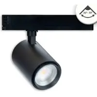 ISOLED 3-Phasen Schienen-Strahler fokussierbar 42W 20°-70° schwarz matt 4000K CRI92 5000lm DALI dimmbar EEK D [A-G] Fiai 116112