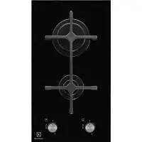 Electrolux EGC3322NVK, Schwarz, Integriert, 29 cm, Gaskochfeld, Glaskeramik, 2 Zone(n)