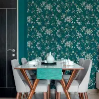 Boutique Vliestapete "ELIZA TEAL and DUCK EGG" glatt