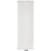 Emke Heizkörper, Flachheizkörper mit Zentralanschluss, Weiss 180x61cm 1265W Einlagig