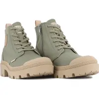 Palladium Schnürstiefelette "PALLABASE TWILL" Schnürstiefel, Schnürboots aus Canvas mit Reißverschluss