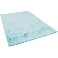Pergamon Luxus Super Soft Fellteppich Plush Türkis 60x90cm
