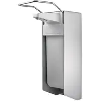 TEMDEX Desinfektionsmittelspender 1000 ml Edelstahl mit langem Armhebel