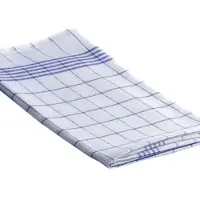 Floorstar GmbH Geschirrtücher Halbleinen, 10 Stück blau